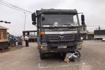 Hiện trường vụ tai nạn.