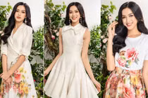 Hoa hậu Đỗ Thị Hà đẹp tựa 'nàng thơ', khoe đôi chân dài thẳng tắp