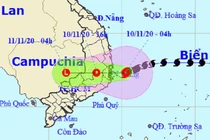 Bão Etau tiến sát bờ biển Nha Trang