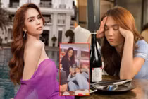 Lộ clip Ngọc Trinh và Hương Giang uống say ôm nhau