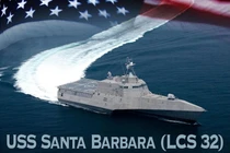 Hải quân Mỹ sắp hạ thủy chiến hạm tàng hình lớp LCS USS Santa Barbara 