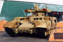 Cận cảnh thử nghiệm xe yểm trợ tăng thiết giáp BMPT "Terminator" và xe tăng T-90M "Proryv" 