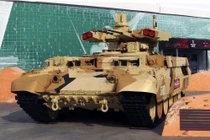 Cận cảnh thử nghiệm xe yểm trợ tăng thiết giáp BMPT "Terminator" và xe tăng T-90M "Proryv" 