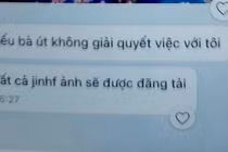Tin nhắn nhóm cho vay gửi tới ông Phụng. Ảnh: CTV.