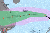 Bão số 10 tăng cấp trở lại