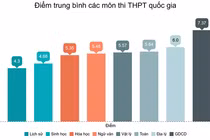 Điểm trung bình môn Toán thi THPT Quốc gia 2019 là 5,64