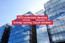 Cửa sổ chất lỏng thông minh điều chỉnh nhiệt độ phòng