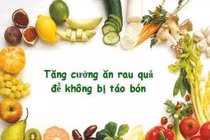 Điều chỉnh chế độ ăn chữa táo bón