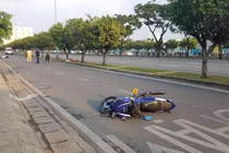 Hiện trường vụ tai nạn.