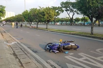 Hiện trường vụ tai nạn.