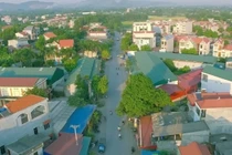 Một góc thị trấn Bố Hạ, huyện Yên Thế, tỉnh Bắc Giang.