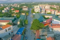 Một góc thị trấn Bố Hạ, huyện Yên Thế, tỉnh Bắc Giang.