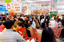 Thị trường những ngày cận Tết: Chen chân siêu thị, hội chợ