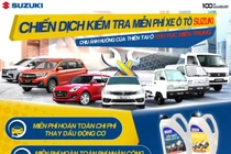 Suzuki kiểm tra và thay dầu động cơ miễn phí cho khách hàng miền Trung