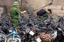 Hơn 70 xe máy trong bãi giữ CSGT Thủ Đức bị cháy rụi