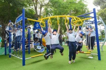 Sân chơi vận động “Ngại gì thử thách” đầu tiên trong dự án 55 tỷ đã hoạt động