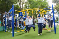 Sân chơi vận động “Ngại gì thử thách” đầu tiên trong dự án 55 tỷ đã hoạt động