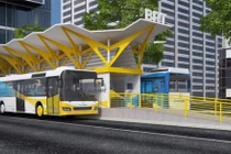 Phối cảnh xe buýt nhanh BRT số 1