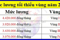 Khảo sát tiền lương để đề xuất tăng lương tối thiểu vùng