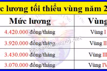 Khảo sát tiền lương để đề xuất tăng lương tối thiểu vùng
