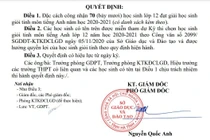 Đạt 6.5 IELTS trở lên, 70 học sinh ở Hà Tĩnh được đặc cách là HSG cấp tỉnh