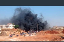 Video kho vũ khí lớn của khủng bố Al-Qaeda Syria ở Idlib phát nổ dữ dội