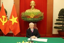 Tổng Bí thư, Chủ tịch nước Nguyễn Phú Trọng điện đàm với Thủ tướng Nhật Bản Xư-ga Y-ô-si-hi-đê