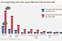 Số ca tử vong do ô nhiễm không khí ở VN có thể tăng 4 lần vào năm 2030