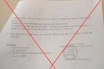 Văn bản giả mạo trường đại học để tuyển sinh