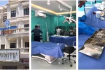  Cơ sở chăm sóc da nhưng có dụng cụ phẫu thuật đã qua sử dụng