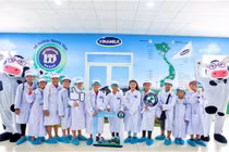 70.000 trẻ em ở Vĩnh Long bắt đầu thụ hưởng chương trình sữa học đường