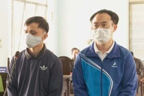 Phạm Đình Quý và Hoàng Minh Tuấn tại toà.