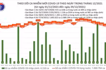 Ngày 29/12: 60 tỉnh thành ghi nhận 13.889 ca, Hà Nội 1766 ca