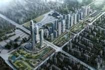 Phối cảnh Trung tâm hành chính, chính trị mới Bắc sông Cấm