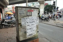 Dán quảng cáo ở cột điện, phạt đến 2 triệu đồng