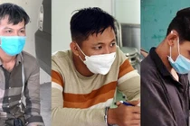 3 đối tượng Lê Văn Bình, Nguyễn Quang Minh và Nguyễn Ngọc Tiến.