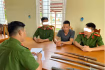 Đối tượng Phan Minh Châu tại cơ quan điều tra. Ảnh: Công an tỉnh Quảng Bình.