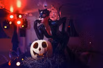 Biệt thự Lý Nhã Kỳ "ma mị" lễ Halloween