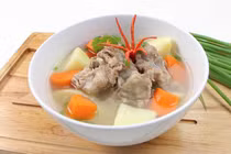 Canh xương lợn tốt cho bệnh nhân liệt nửa người