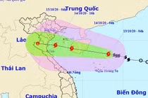 Bão số 7 đang di chuyển vào Vịnh Bắc Bộ