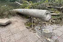 Công bố nguyên nhân 600 cột điện bị "hạ gục" trong 30 phút mưa bão