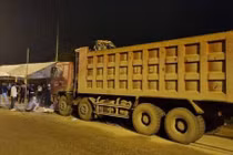 Hiện trường vụ tai nạn.