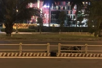 Hiện trường vụ tai nạn.