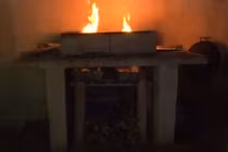 Bếp đun củi tầm cao