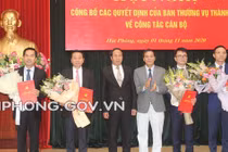 Hải Phòng điều động, bổ nhiệm nhiều lãnh đạo chủ chốt