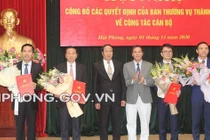 Hải Phòng điều động, bổ nhiệm nhiều lãnh đạo chủ chốt