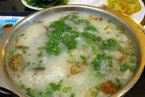 Cháo cải cúc giải cảm cúm