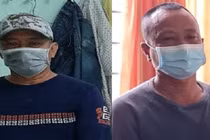 2 bị can Nguyễn Văn Nhơn (bên trái) và Huỳnh Văn Lấm. 