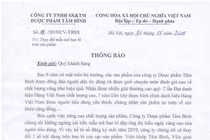 Dược phẩm Tâm Bình thông báo thay đổi mẫu mã bao bì sản phẩm