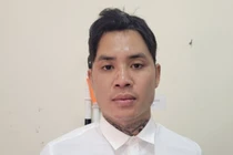 Đối tượng Tạ Đăng Cường tại cơ quan công an.